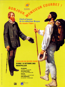 Courbet discutant avec un homme 